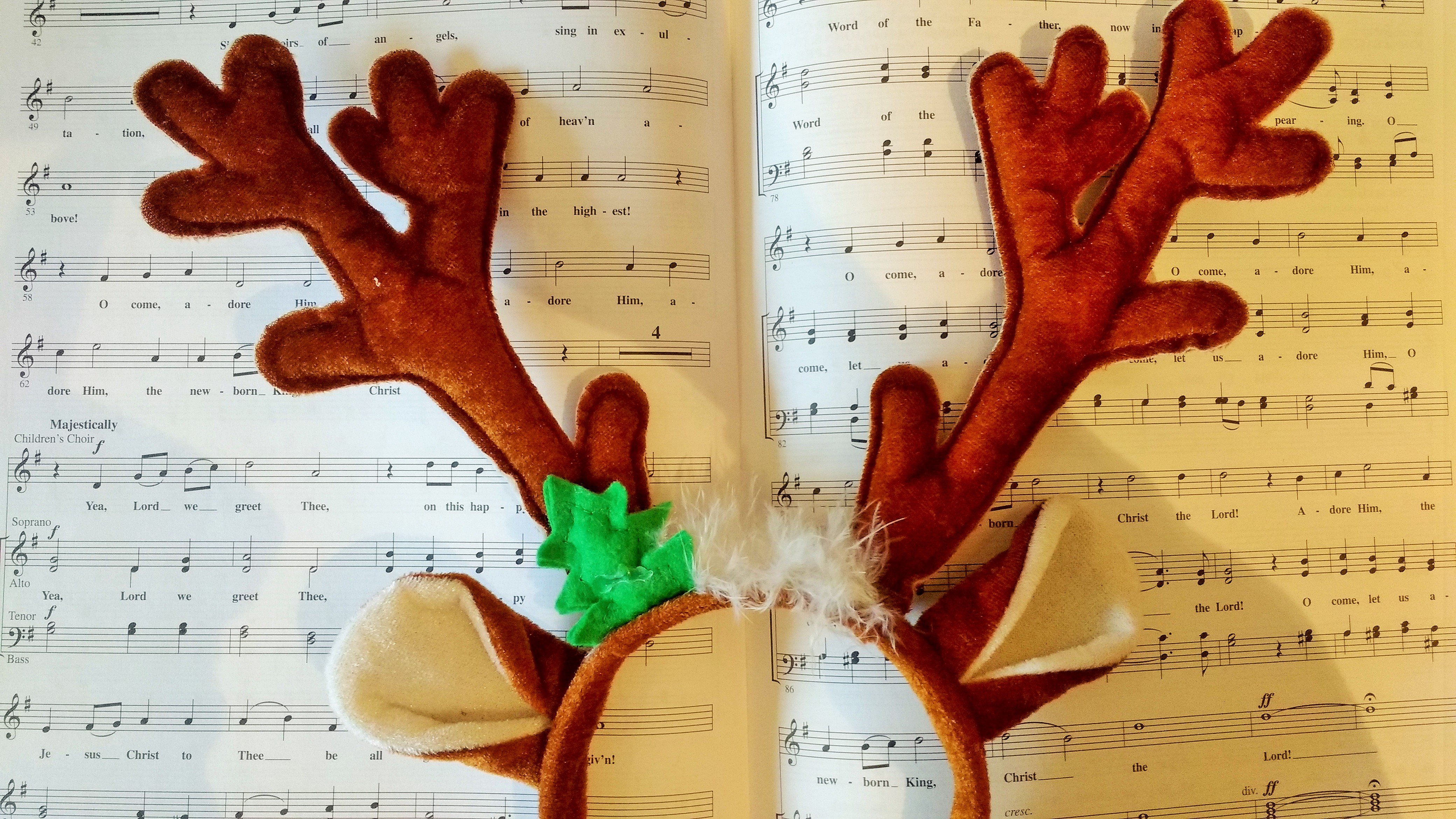 christmas songs reindeer antler sheet music