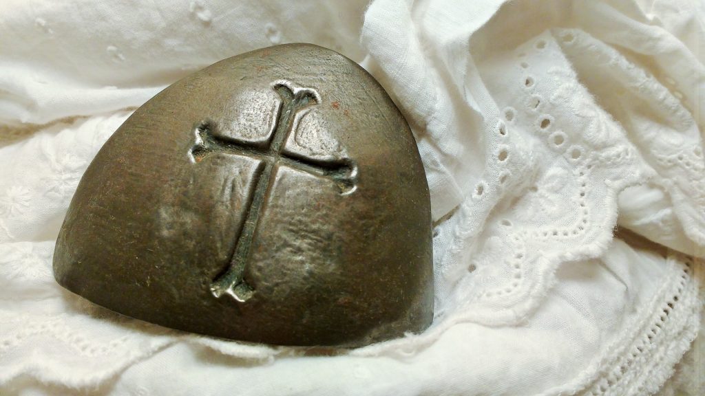 Grieving Cross On A Pebble