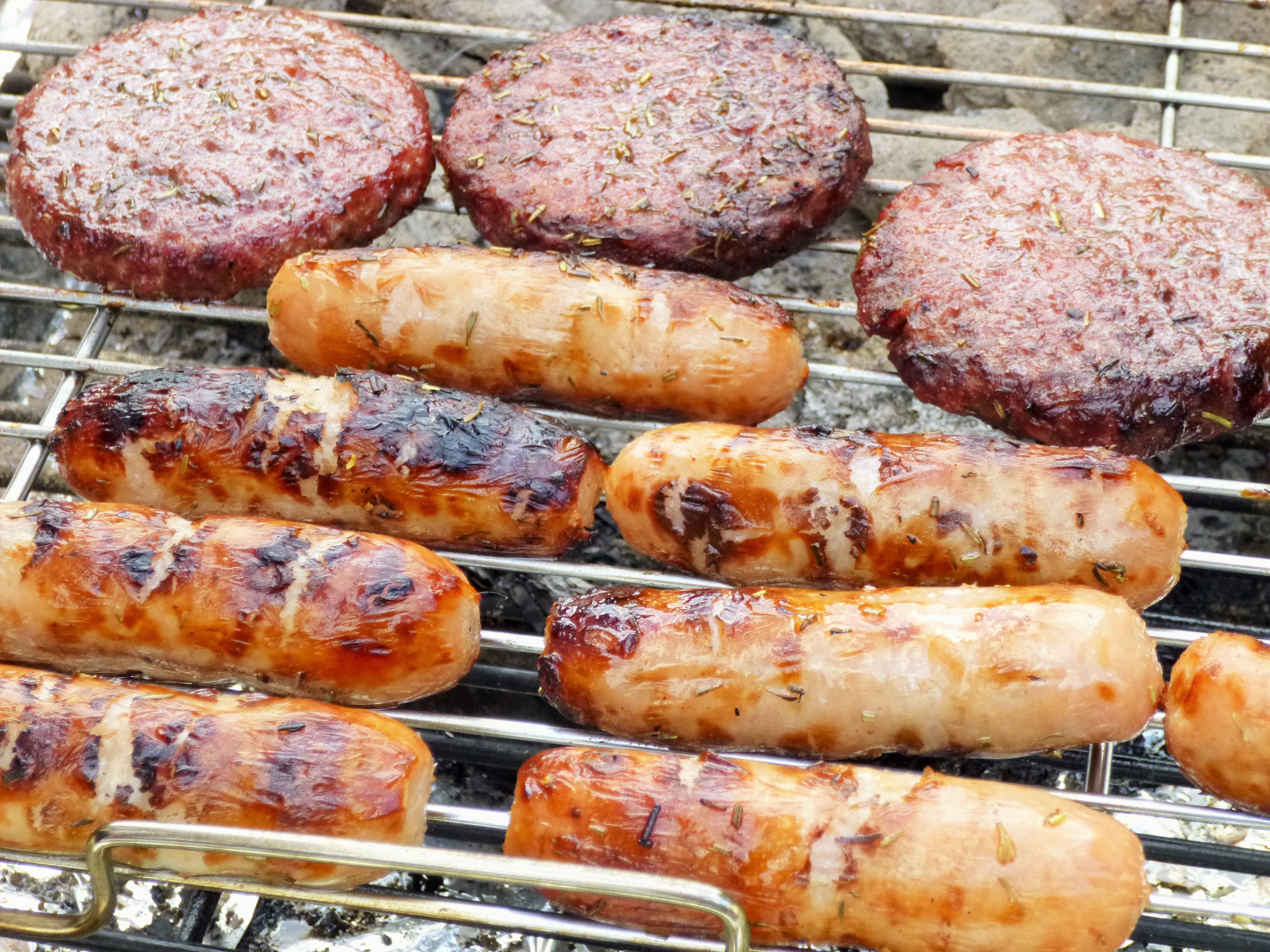 Barbecue sausages burgers BBQ