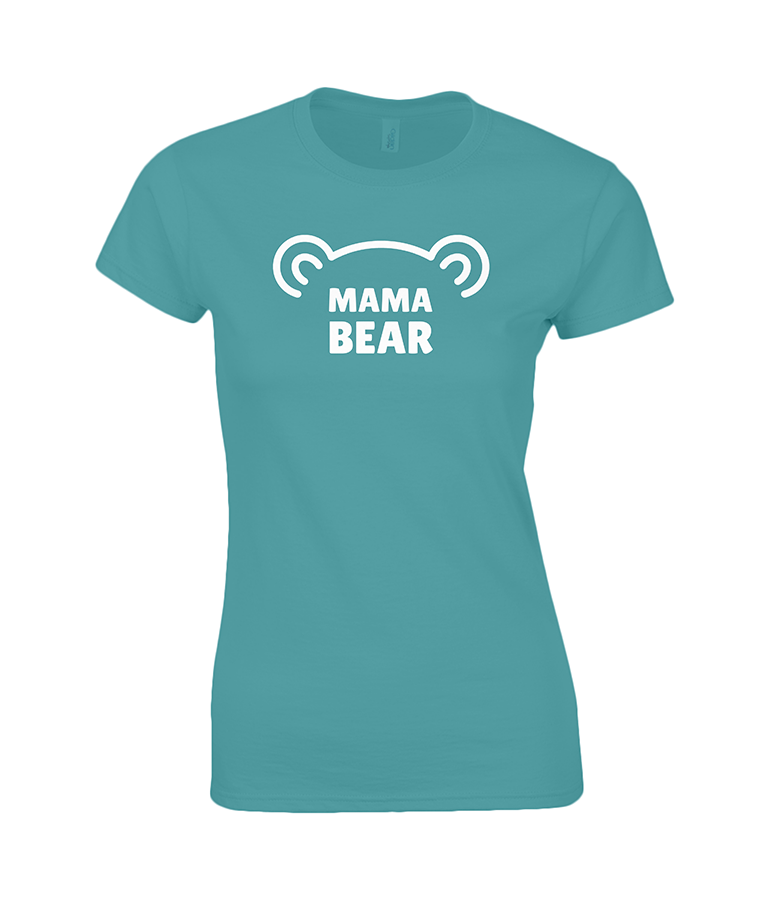 Lucy At Home Women's T-Shirt Mama Bear Antique Sapphire Blogcrush Week 22