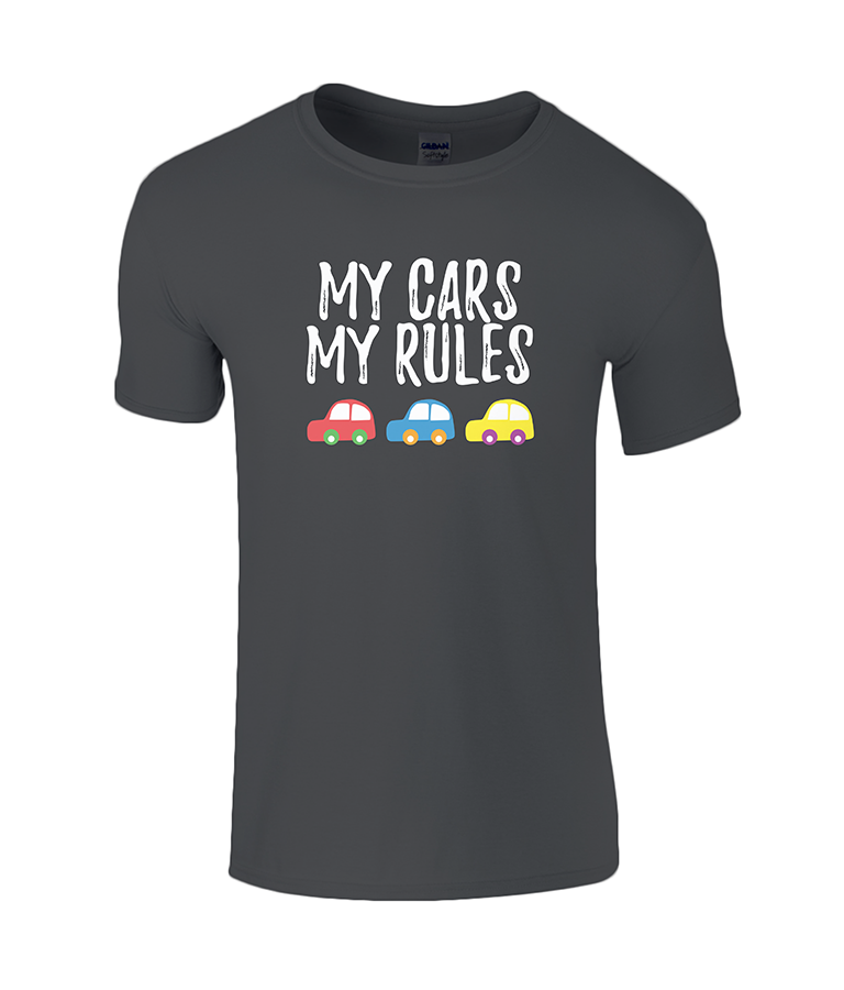 Lucy At Home Kids T-Shirt My Cars My Rules Black Blogcrush Week 22