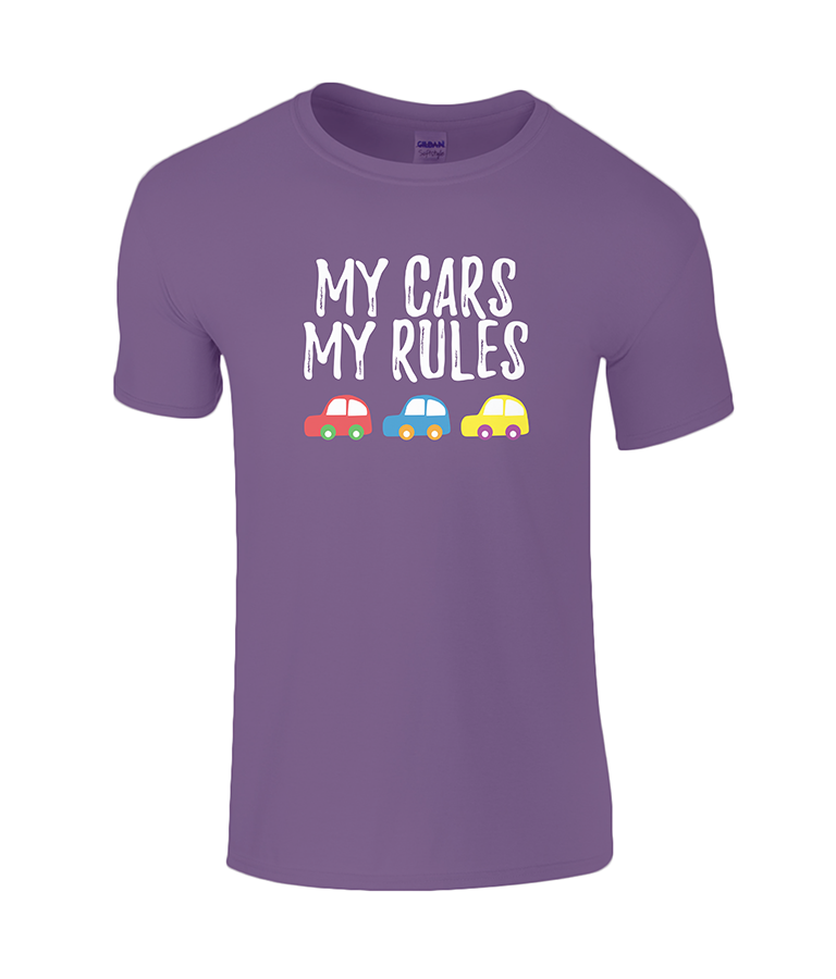 Lucy At Home T-Shirt My Cars My Rules Purple