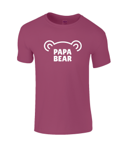 Papa Bear Men's T-Shirt from Lucy At Home - Cardinal Red - Instagram Round-Up 2