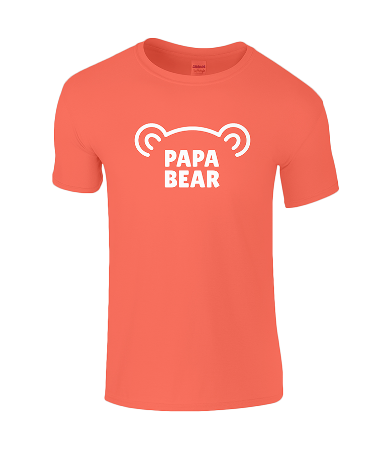 Lucy At Home T-Shirt Papa Bear Orange