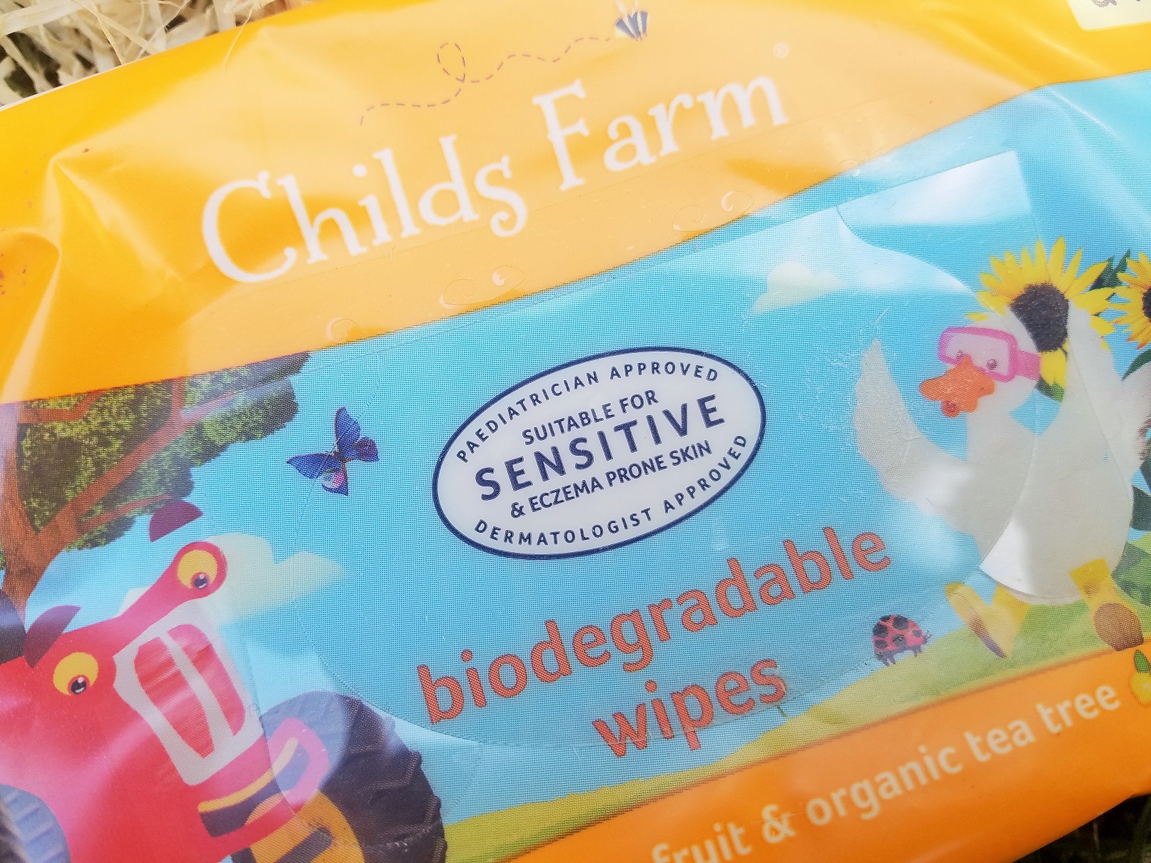 Childs Farm biodegradable wipes