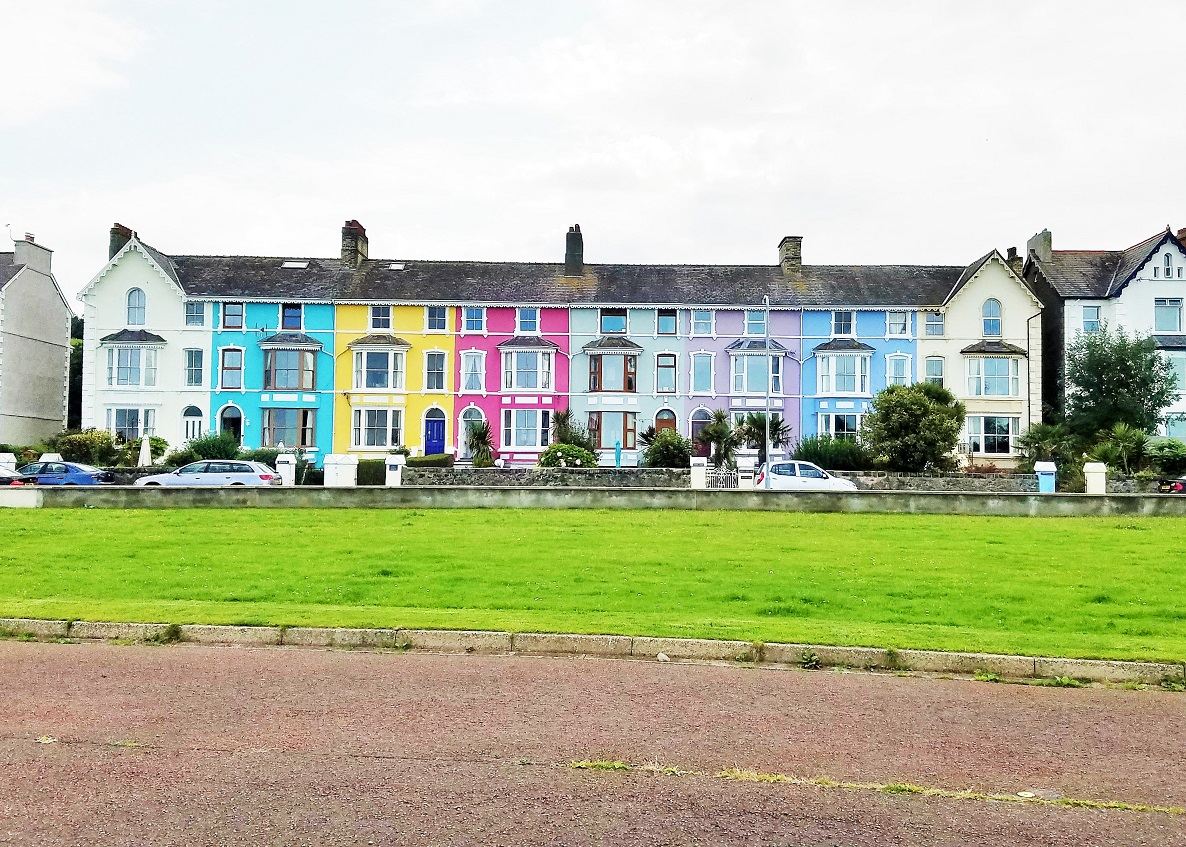North Wales Llanfairfechan Colourful Houses