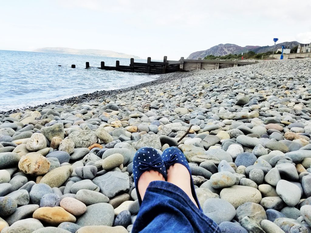 My superpower is being sensitive - sitting on a stony beach