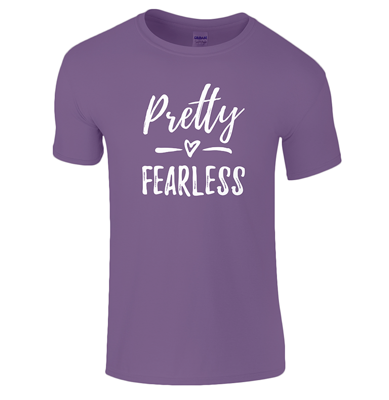 Creative Kids Gift Guide Pretty Fearless Kids t-shirt Purple